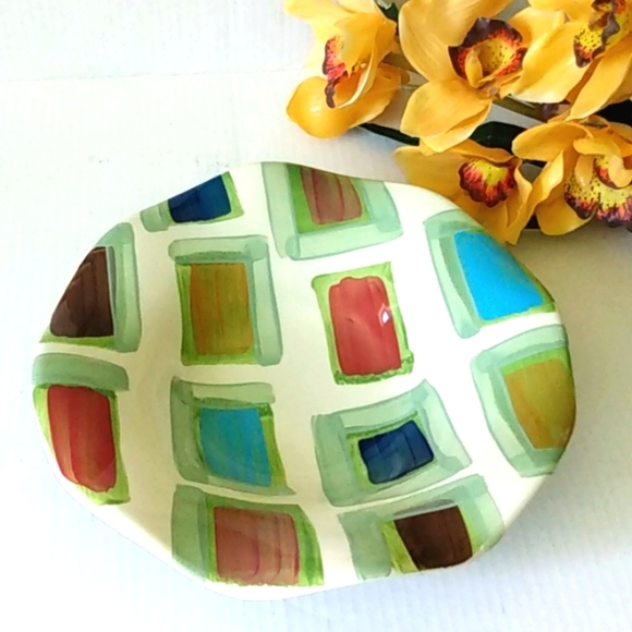Gail Pittman Other - GAIL PITTMAN VINTAGE Signed Handmade Ceramic Pottery RETRO Signed Fluted Bowl